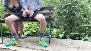 Natural breasted stepmom made me cum public