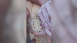 Bombshell Milf gets her huge natural titted drained!