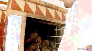 Spanish Old Sandra with Saggy Jugs seduce to Rough Hard
