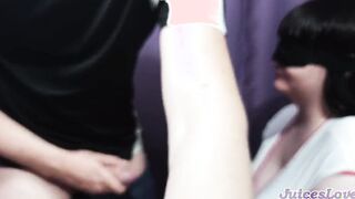 He tricked nurse with taste game, she liked cum