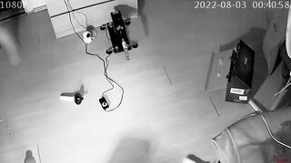 Web Cam compilation of me using a plowed machine