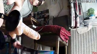Web Cam compilation of me using a plowed machine