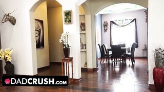 DadCrush - Generous Stepdad Helps His Nervous Step-Daughter Release The Tension Before Job Interview