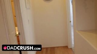 DadCrush - Big Tit Teens Step-Daughter Bounces Her Thick Booty On Stepdaddy's Penis And Makes Him Cum
