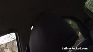 Banging bikini Latina teen on the balcony