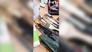 Nude painting with KittieNoOne