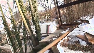 Amazing Bj inside the snow!