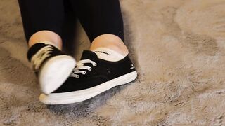 Fiance shows socks and shoes
