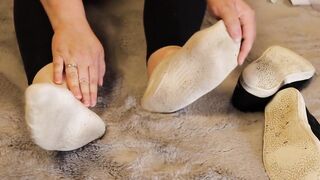 Fiance shows socks and shoes