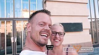German Blondie JANA SCHWARZ SCREWED and fed CUM! WOLF WAGNER