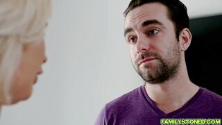 Stepson blackmails his babe bratty stepmom and makes her pounded