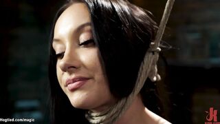 Bowling ball bound to slaves neck