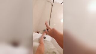 Shaving turns inside masturbation!