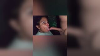 Rica chupada fuera de la fiesta