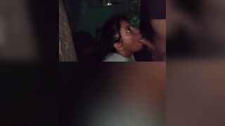 Rica chupada fuera de la fiesta