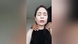Perverted step-daughter harasses her stepfather