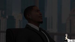 Huge penis corporate executive goes nuts deep in his white