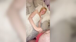 Mistress hand job and head