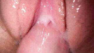 Extremely close up plowed tight 18 vagina