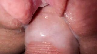 Extremely close up plowed tight 18 vagina