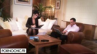Francesca Felucci and Simone Style inside a torrid trio