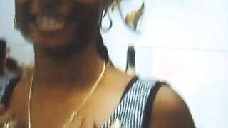 Sensual Goddess massage banana on her titted while getting eaten out