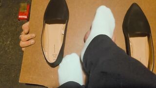 With The Worm: made him cum under my teal sweaty socks