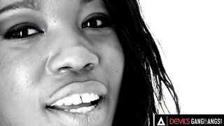 DevilsGangbangs - African sexy Mya Mays Gets Her Dose Of four White Dicks Inside Her Holes