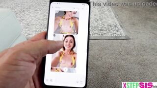 Cutie 19 yo stepsister Ruby Redbottom accidently send nudes to her