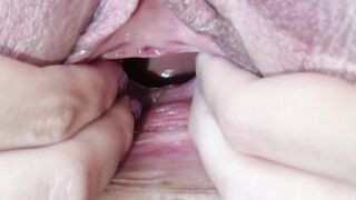 Intense Closeup Twat gaping amateur film