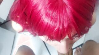 nicole offer me a rich oral when she discovers me touching myself