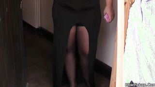 Stranger licking and pounding her fat hole
