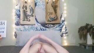 Slender Red Bj Stripping + finger fucked
