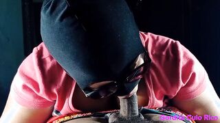 My college roommate Laura blows my dick until I cum
