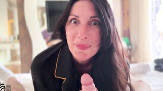 Stepmom cheated with her stepson and get a mouthful