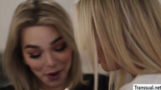 Blonde land seller fucked by TS customer