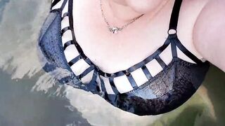 Big Titted BBW bouncy bathing sexy