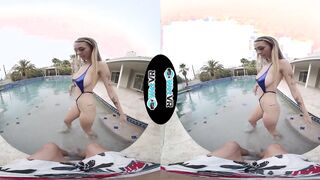 WETVR Swim Suit Strip point of view VR Porn Nailed With Angel Youngs
