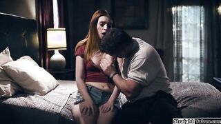 Pregnant teen fucked by her bfs stepdad