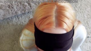 Cheated Silly Step Sister into blindfolded game, but I think