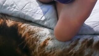oriental sluts taking off socks with Cutie soles