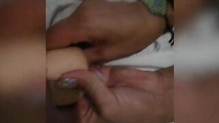 Anal play and strap on banged