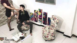 Practice exotic dance with my stepbrother and I end up fucking him
