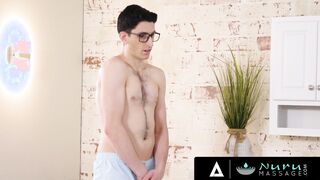 NURU RUBS - 18yo Inked Masseuse Takes A Bro From