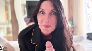 Stepmom cheated with her stepson and get a mouthful