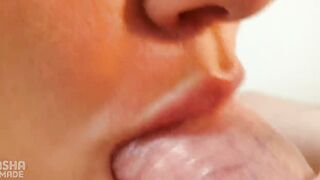 Luxury Close-Up oral sex! Cum into mouth.
