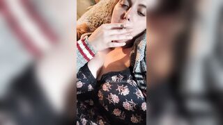 Katie Kitten Smoke and Cunt Performance