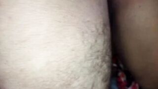 Talking filthy while the cuckold fills me with cum