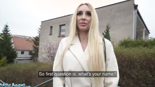 Outdoor Agent Inked Blonde mom point of view Doggy Style and Cowgirl inside Basement
