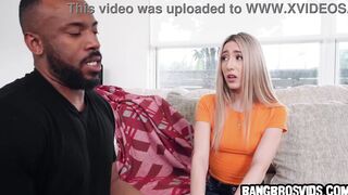 Her stepdad had to help her because she was still